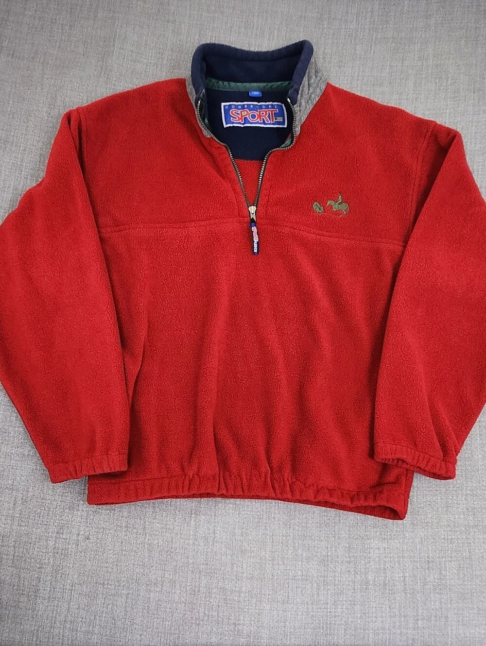 Dunbrooke Sport Cattle Rancher Embroidered Thick Fleece 1/4 Zip Pullover. Medium